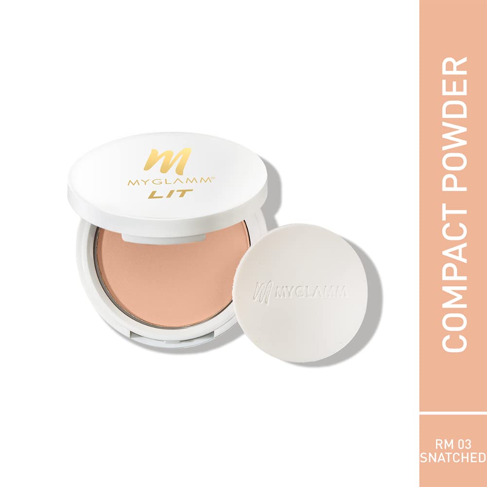 MyGlamm LIT Radiant Matte Compact-Snatched, 9g