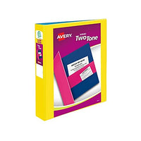 Avery 1-1/2 Assorted Two Tone EZ-Turn View Binder, Pack of 1 (17291)