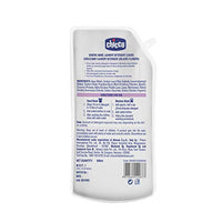 Chicco Baby Liquid Laundry Detergent, 5X Stain & Germ Fighter, Kills 99% of Germs, Dermatologically Tested, Effective & Gentle Cleaning, Delicate Flowers, Refill Pack (500 ML)