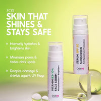 Cos-IQ Oil Control & Anti-Acne 10% Niacinamide Face Serum with Sunscreen Spf 50 | UVA/UVB & Blue Light Protection | Serum Spf 50++++ For All Skin Types | No White Cast | 60ml