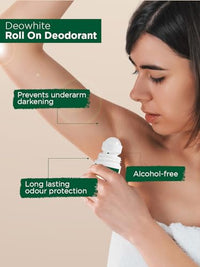 Bella Vita Organic Deo White Deodorant For Women Long Lasting, 50 Ml Roll On Natural Under Arms Skin Whitening & Lightening For Ladies, Aluminium Free, Pack of 2
