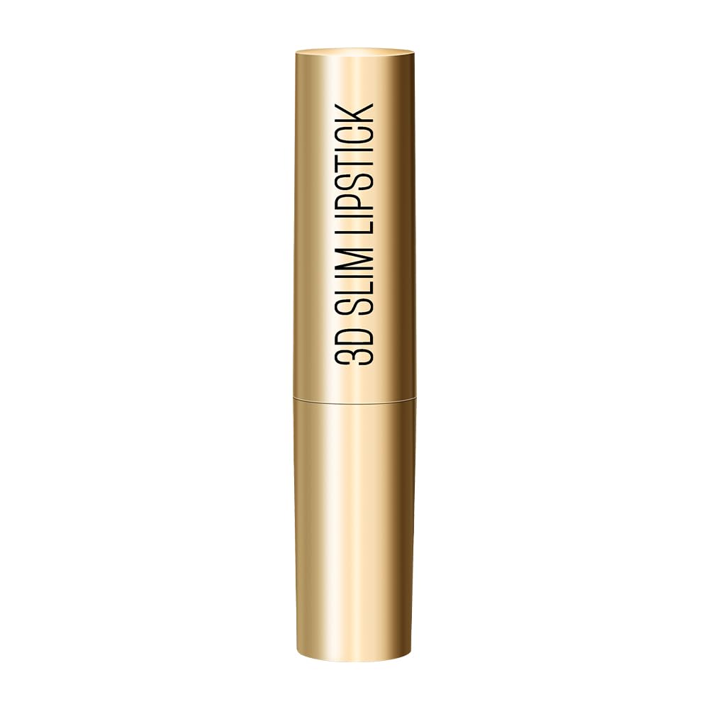Lakmé Absolute Unreal 3D Slim Bullet Lipstick, Matte finish with a hint of shine, intense colour payoff in just a single stroke, longlasting, lipstick, Nude Brick