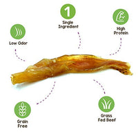 Nature Gnaws Mixed Beef Tendons & Paddywack for Dogs - Premium Natural Beef Dental Bones - Long Lasting Tasty Dog Chew Treats - Puppy Training Reward 8 Ounce (Pack of 1)