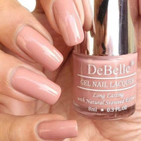 DeBelle Gel Creme Finish Nail Polish Rose Aurelia (Pink Mauve), Enriched With Natural Seaweed Extract, Cruelty Free, Toxic Free - 8 Ml