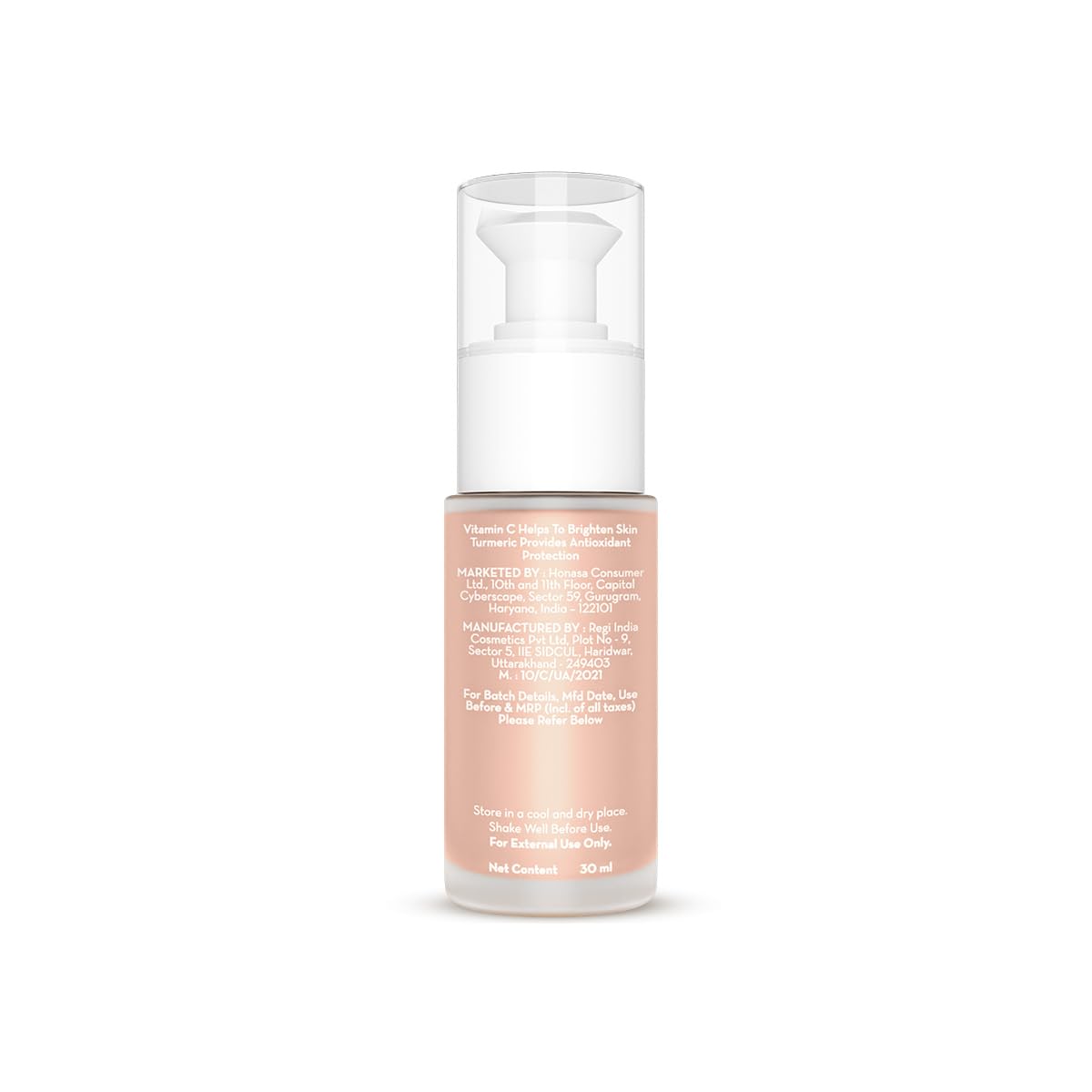 Mamaearth Hydra-Glow Full Coverage Dewy Finish Liquid Foundation With Vitamin C & Turmeric- 30 Ml|Full Coverage|Gives 3X Instant Glow|12-Hour Long Stay & Hydration|Spf 35|Non-Drying (01 Ivory Glow)