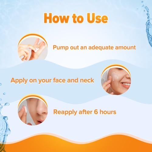 Aqualogica Glow+ Dewy Sunscreen SPF 50 PA++++ with Papaya & Vitamin C | For Dry, Sensitive, Oily & Combination Skin | UVA/B & Blue Light Protection | Travel Friendly | For Men & Women | 30g