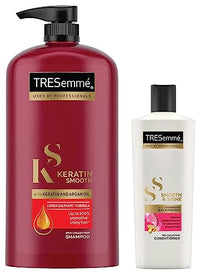 Tresemme Smooth And Shine Conditioner, 190Ml & Keratin Smooth Shampoo, 1L
