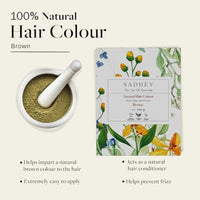 Sadhev Natural Hair Colour - Brown - 100 Gm