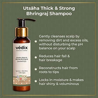Vedix Bhringadi Hair Fall Kit - Customized Ayurvedic Care With Booster Oil, Shampoo, Conditioner, and Mask - Gift Pack of 4 (310 ml)