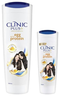 Clinic Plus Strength & Shine With Egg Protein Shampoo, 355 Ml&Clinic Plus Strength & Shine With Egg Protein Shampoo 175 ml