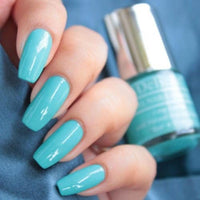 DeBelle Gel Glossy Finish Nail Polish Tahiti Teal (Teal Blue), 8 Ml - Enriched With Natural Seaweed Extract, Cruelty Free, Toxic Free
