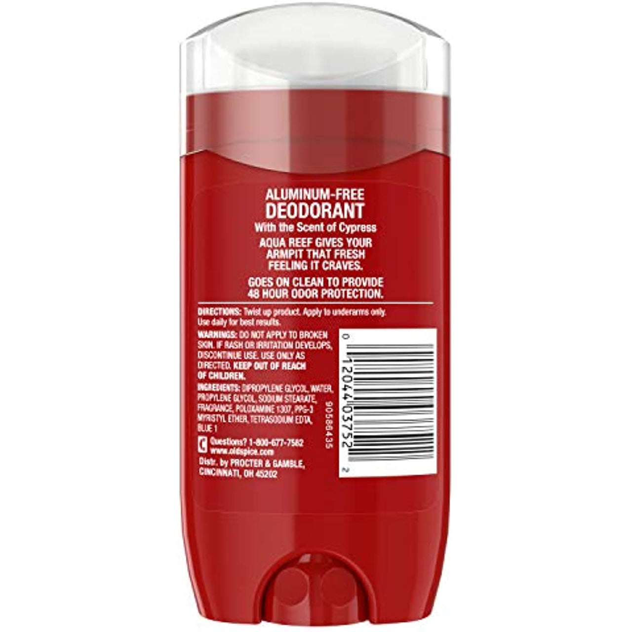 Old Spice Red Collection Aqua Reef Scent Deodorant for Men, 3.0 oz