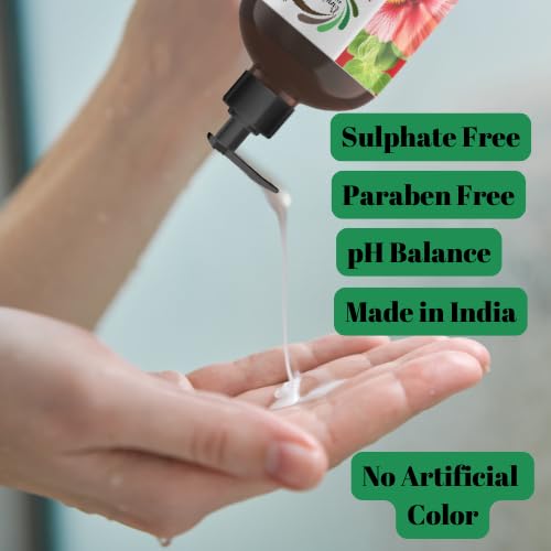 Vineroots Hair Conditioner with Hibiscus, Basil & Tridax | For Deep Conditioning, Smoothness & Shine | Sulfate & Paraben-Free | 200ml | Get a Free Neem Comb