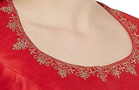 X3 Women's  Polyester Sleeve Readymade Saree Blouse