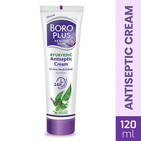 Boroplus Antiseptic Cream Provides 24Hrs Moisturisation Ayurvedic Cream For All Aeasons Hand Cream, Body Cream & Face Cream, Moisturises Dry Skin With Goodness Of Neem, Tulsi And Aloe Vera, 120Ml