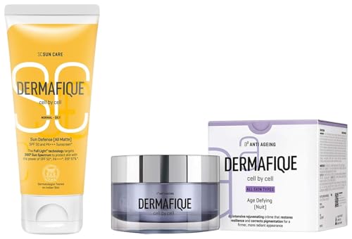 Dermafique Age Defying Nuit Cream – 50g SPF 50 PA +++ Sunscreen 50g for Normal