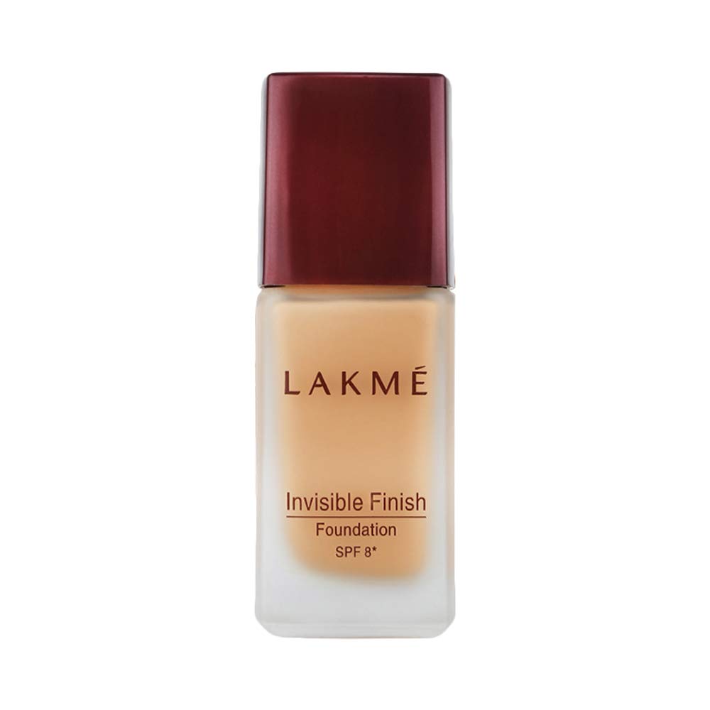 Lakmé Invisible Finish Spf 8 Natural Foundation Cream, Shade 02, 25Ml & Light Coverage For All Skin & Invisible Finish Spf 8 Foundation, Shade 05, 25Ml, Pack Of 2