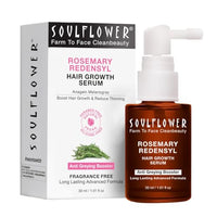 Soulflower Hair Growth Redensyl Tetragain Serum, Rosemary Oil, 3% Redensyl, 4% Anagain, Caffeine, Melanogray, Biotin, Rice Water, Anti Hair fall, Clinically Tested on Real people, Men & Women, 30ml