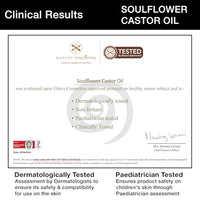 Soulflower Organic Castor Hair Oil 225ml | Cold-Pressed & Clinically Proven for Hair Growth | Stronger Hair, Skin Hydration & Nail Care | 100% Pure & Natural | No Mineral Oil or Parabens