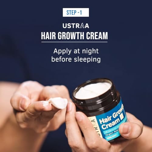Ustraa Hair Growth Kit (Anti Hair fall Shampoo 250ml, Hair Growth Vitalizer 100ml & Hair Growth Cream 100g)- Controls Hair Fall, Boosts Hair Growth, For All Hair Types
