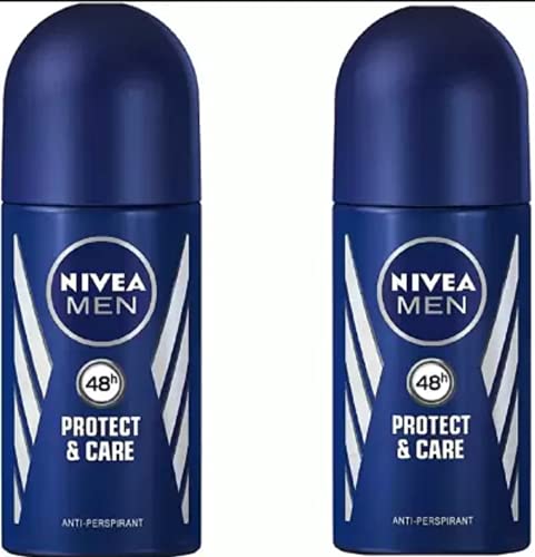 Nivea Men Protect & Care #411 Fresh Scent Deodorant Roll On - (50 Ml, Pack Of 2)
