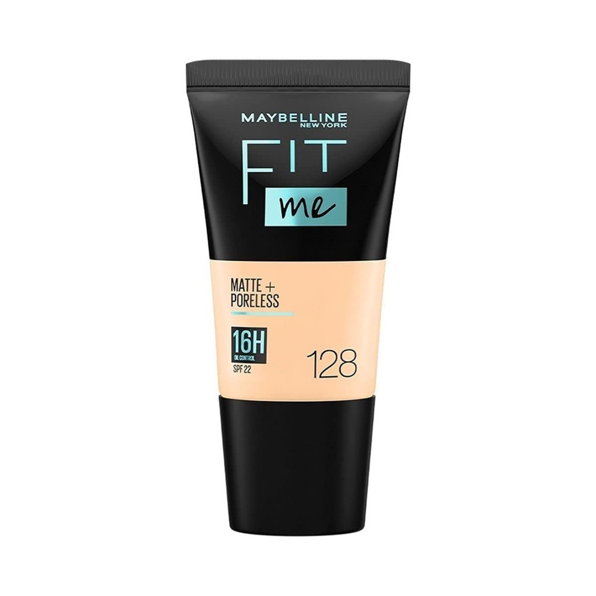 Maybelline New York Liquid Full Coverage Foundation For Oily Skin oil,Matte & Poreless,Fit Me,128 Warm Nude,18 Ml & New York Fit Me Shade 220 Natural Beige,Compact Powder,8G,Pack Of 1