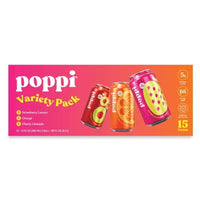 Poppi Prebiotic Soda Fruit Variety Pack 12 Fl. Oz., 15 Pk.
