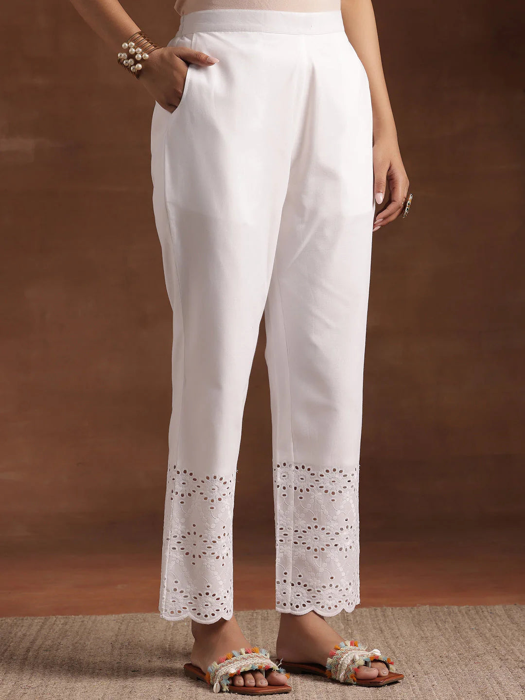 Blue Printed Cotton Straight Suit with Dupatta