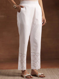 Blue Printed Cotton Straight Suit with Dupatta