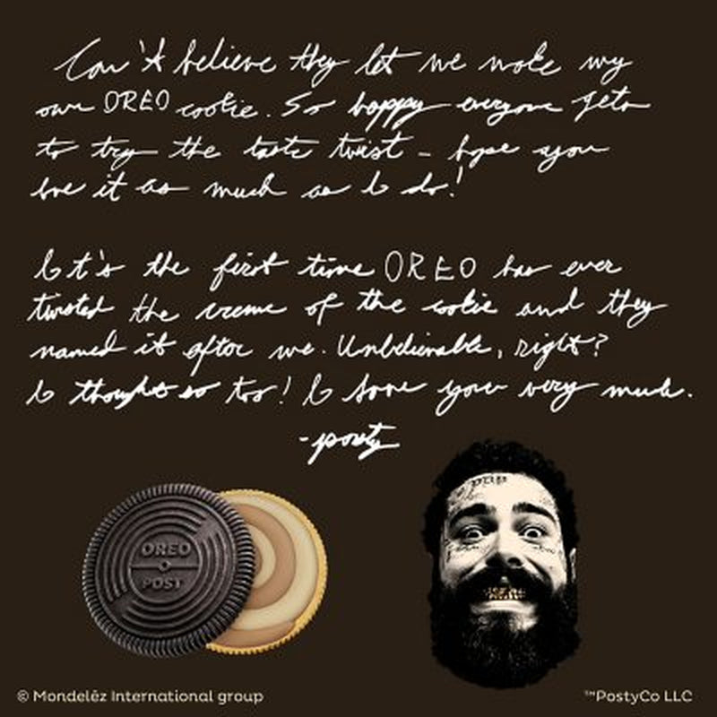 Post Malone & OREO Double Stuf Cookies Variety Pack, 1.02 Oz., 40 Pk.
