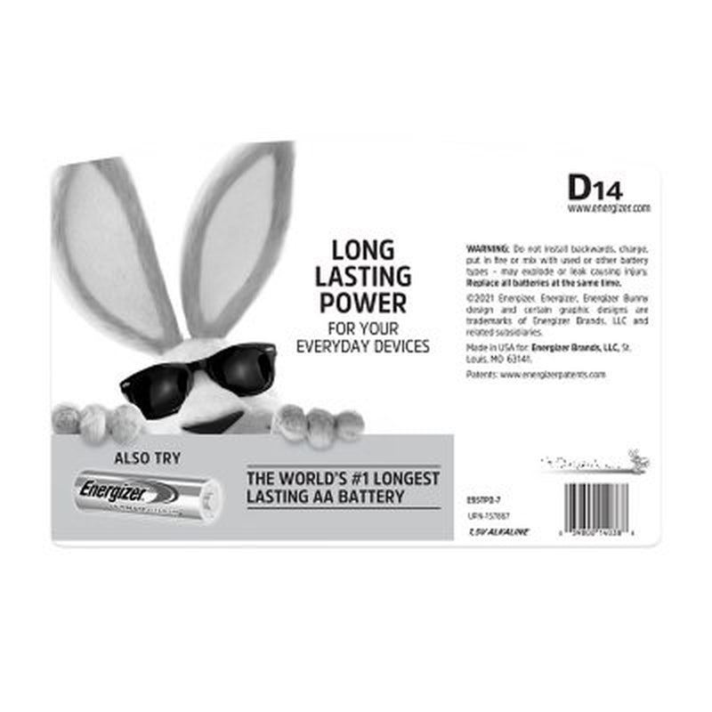Energizer MAX D Alkaline Batteries, 14 Pk.