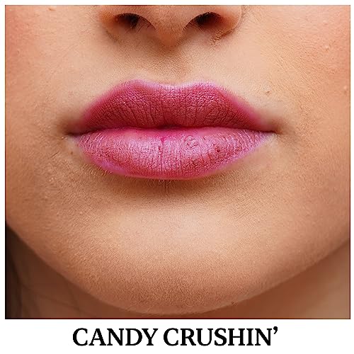 Typsy Beauty Twist & Pout Lipstick & Lip Liner | Lipstick with Matching Liner for Defined Lips I Candy Crushin I Matte finish & Contoured Lip Effect I Mauve Pink | Made In Korea | 0.75 + 0.16g