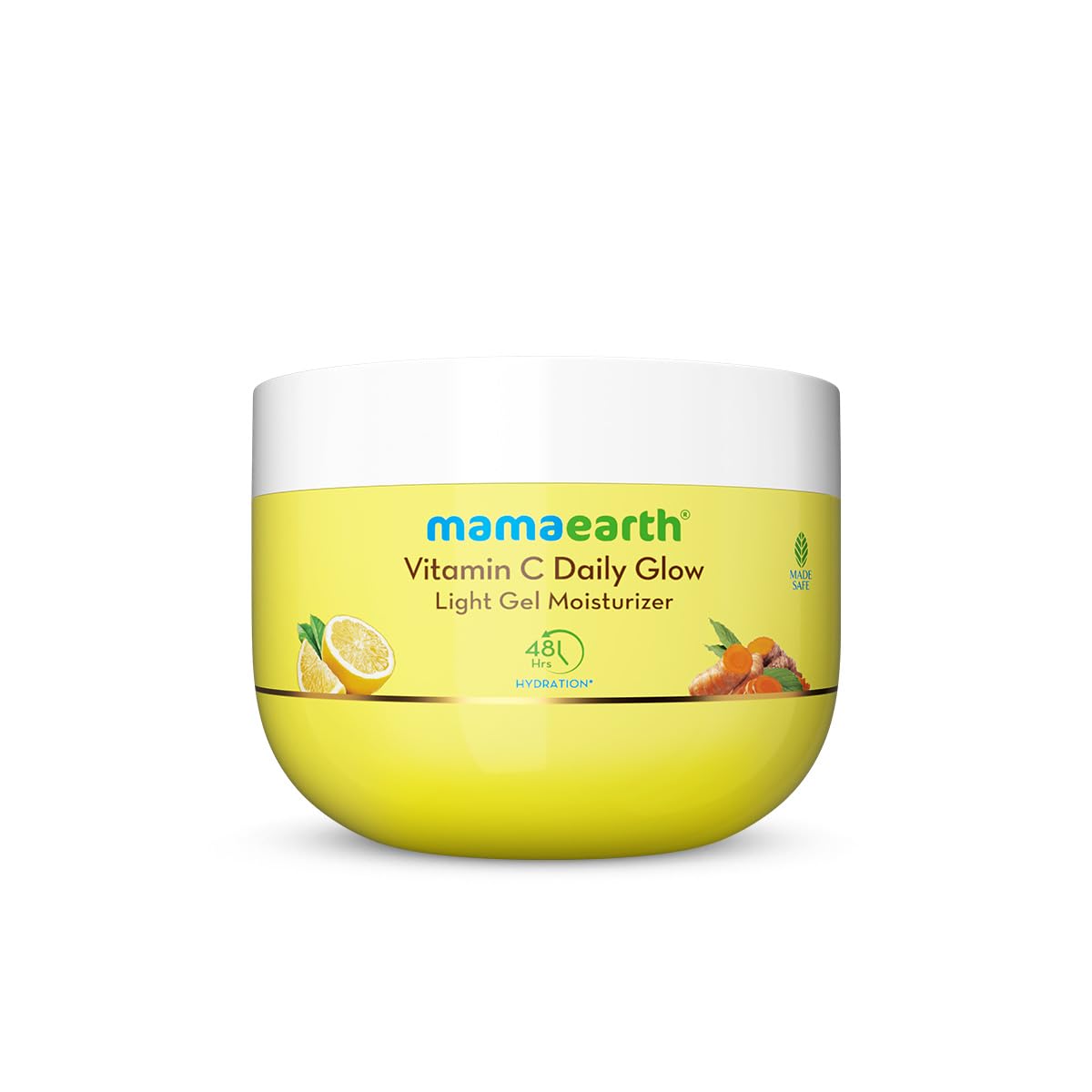 Mamaearth Vitamin C Daily Glow Light Gel Moisturizer with Vit C & Turmeric for Skin Brightening 200g |Long-lasting, Nonsticky Hydration | Oilfree, Lightweight &Quick-absorbing |Free from HarmfulChemicals