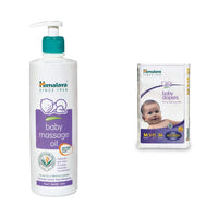 Himalaya Baby Massage Oil (500Ml)&Baby Medium Size Diapers (54 Count)