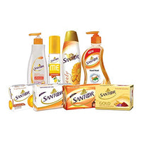 Santoor PureGlo Glycerine Bath Soap with Almond Oil for moisturized, nourished and shining Skin, Combo Offer 125g Pack of 12