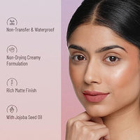 Swiss Beauty Non-Transfer Waterproof Lipstick with Jojoba Seed Oil | Matte Finish | Long-Lasting | Highly Pigmented | Shade- Blood Red, 3gm