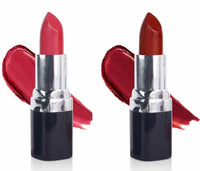 Barva Natural & Moisturising Lipsticks made using Clarified Butter, Kokum butter and Mineral Colours, 4.3g (Pack of 2) (Passion 504 & Fuchsia 336)