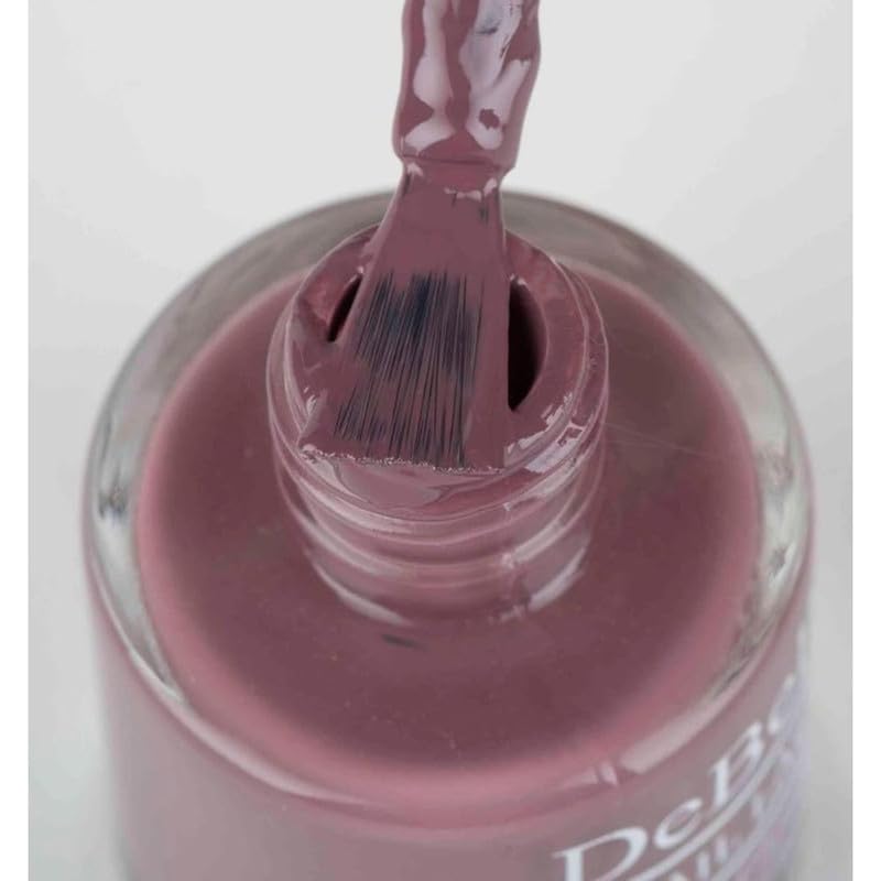 DeBelle Gel Glossy Finish Nail Polish Pretty Petunia (Rust Mauve) 8 Ml - Enriched With Natural Seaweed Extract, Cruelty Free, Toxic Free