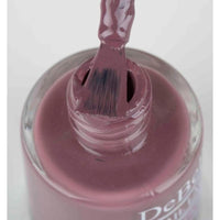 DeBelle Gel Glossy Finish Nail Polish Pretty Petunia (Rust Mauve) 8 Ml - Enriched With Natural Seaweed Extract, Cruelty Free, Toxic Free