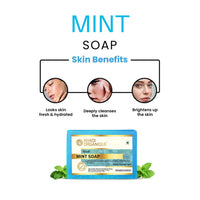 Khadi Organique Natural Herbal Pure Mint Soap Pack of 4