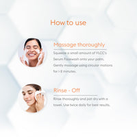 VLCC Serum Facewash - 100ml | with Hyaluronic Acid Serum to Softens and Nourishes Skin & Aloe Vera for Gentle Cleansing & Strengthing Skin Barrier | Dermatologically Tested