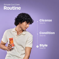 MANETAIN Leave-in Conditioner for Curly Hair 100ml | Lightweight, Moisturizing & Curl-Enhancing | Frizz Control with Slippery Elm, Seaweed & Marshmallow Root Extracts | Hydrated, Defined, & Shiny Curls |