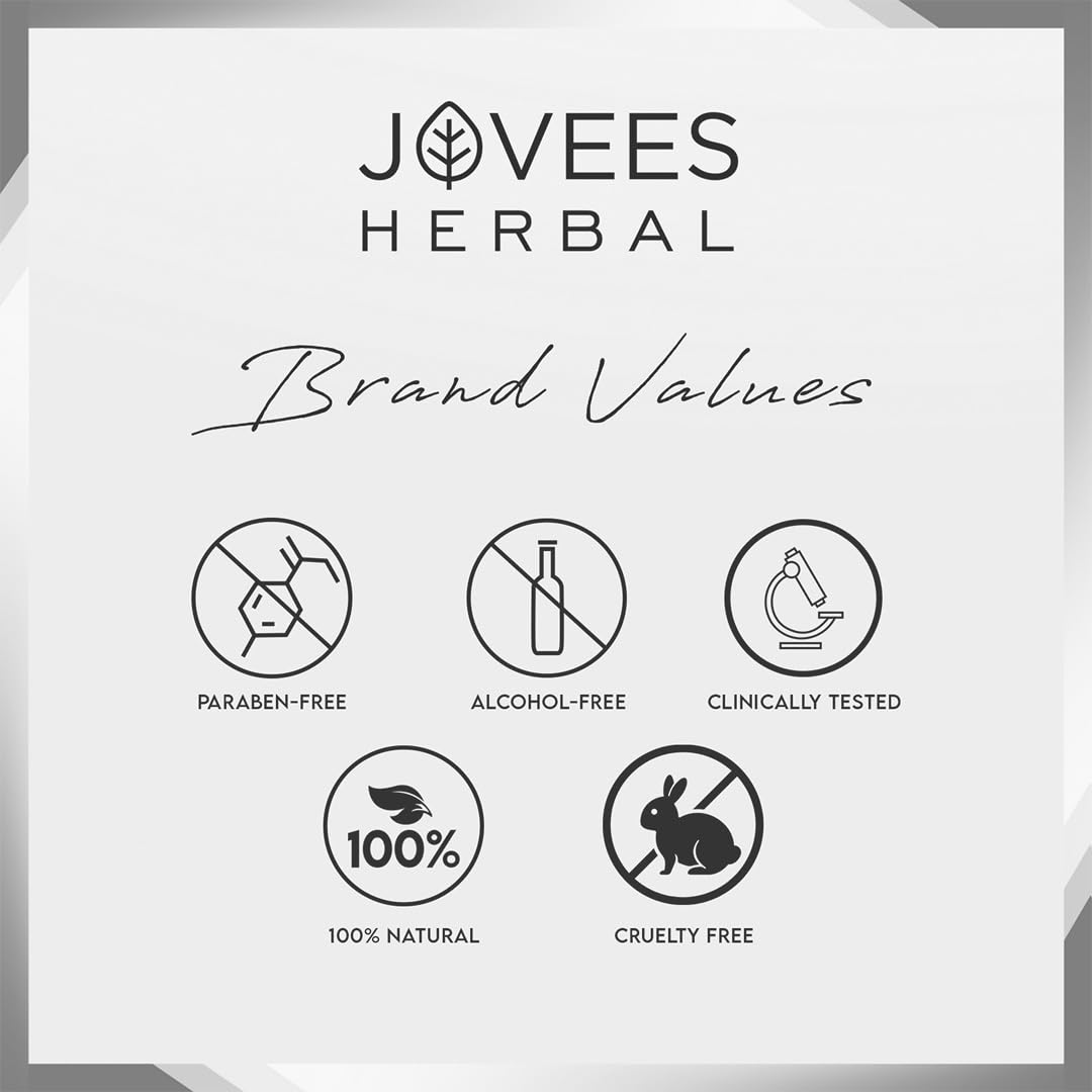 Jovees Herbal Activated Charcoal Detoxifying Face Wash For Smooth & Supple Skin Oily & Acne Prone Skin 120 ML (Pack Of 2)