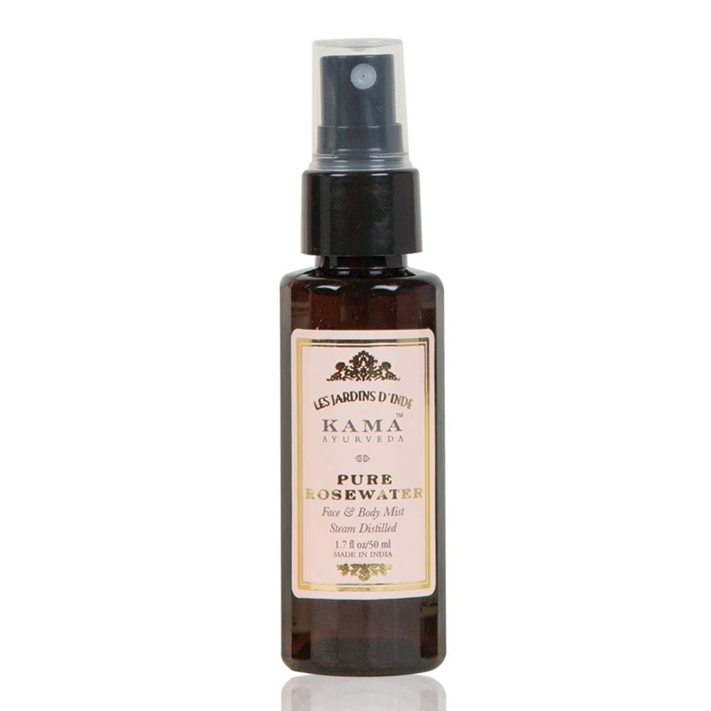 Kama Ayurveda Kumkumadi Brightening Ayurvedic Face Scrub and Rose Water Kit