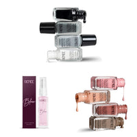 Renee Gloss Touch Nail Paint Set of 4 & RENEE Eau De Parfum Bloom 8ml, Premium Long Lasting Luxury Perfume Scent for All Occasions, Travel Friendly Mini Perfume & Renee Gloss Touch Nail Paint Set of 4, Quick Drying Nail Polish, Glossy Gel Finish Nail Kit,