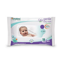 Himalaya Gentle Baby Wipes | 12 Wipes |100% Biodegradable Plant-based fabric | Indian Lotus & Aloe Vera | Skin Friendly pH| Extra Soft | Pack of 1