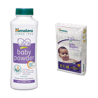 Himalaya Baby Powder (400g) & Himalaya Baby Small Diapers (54 Count)