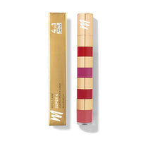 MyGlamm Super 4 Liquid Lipstick Stack - True Bolds (Red + Plum + Vermillion + Pink) | Lipstick Combo Of 4 | Non Transfer, Smudge Proof 4 in 1 Velvet Matte Lipstick (4.8ml)