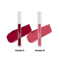 FLiCKA Tomato Liquid Matte Lipstick Transfer Proof, Smudge Proof, Non-Sticky, Creamy Lightweight Shade 5 & Shade 10 Combo