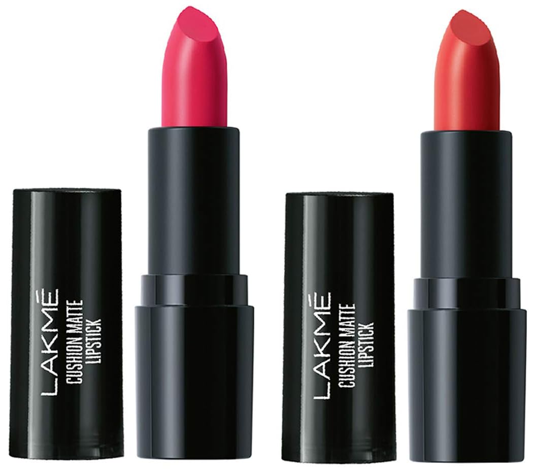 Lakmé Cushion Matte Lipstick & Cushion Matte Lipstick